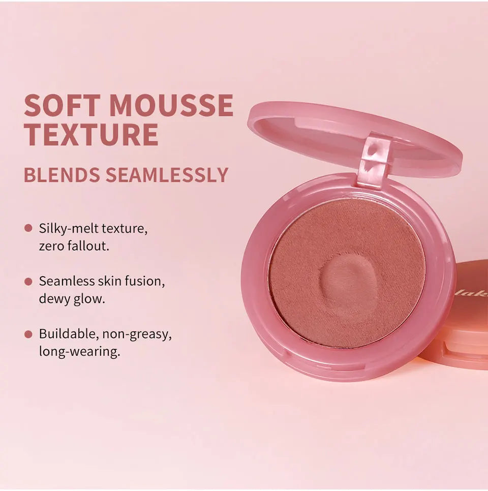 Matte Cream to Powder Bouncy Blush for Natural Flush