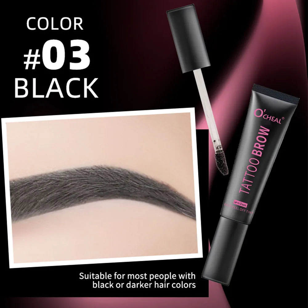 OCHEAL Waterproof Tattoo Eyebrow Gel Long Lasting Peel Off Brow Tint - 21