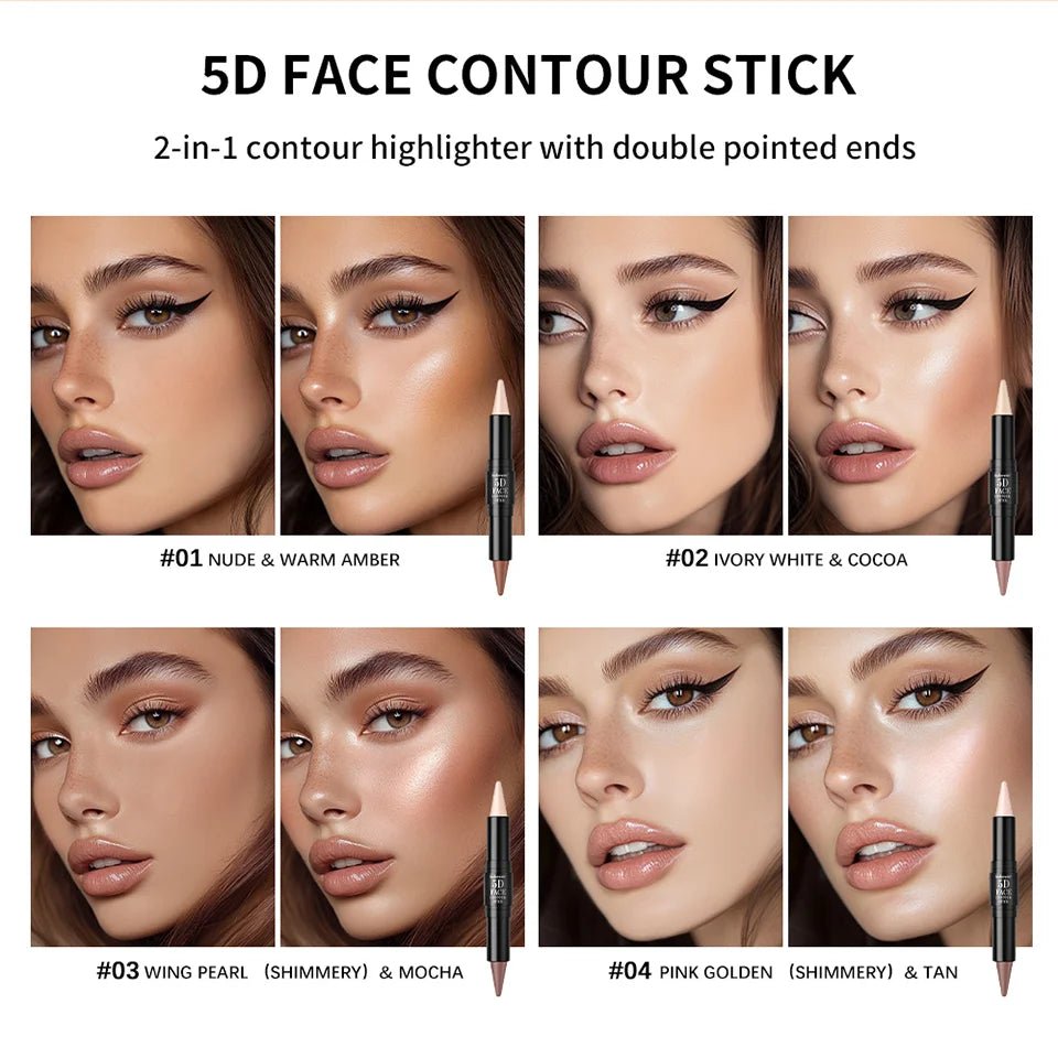 Dual-Ended Cream Contour and Highlighter Stick