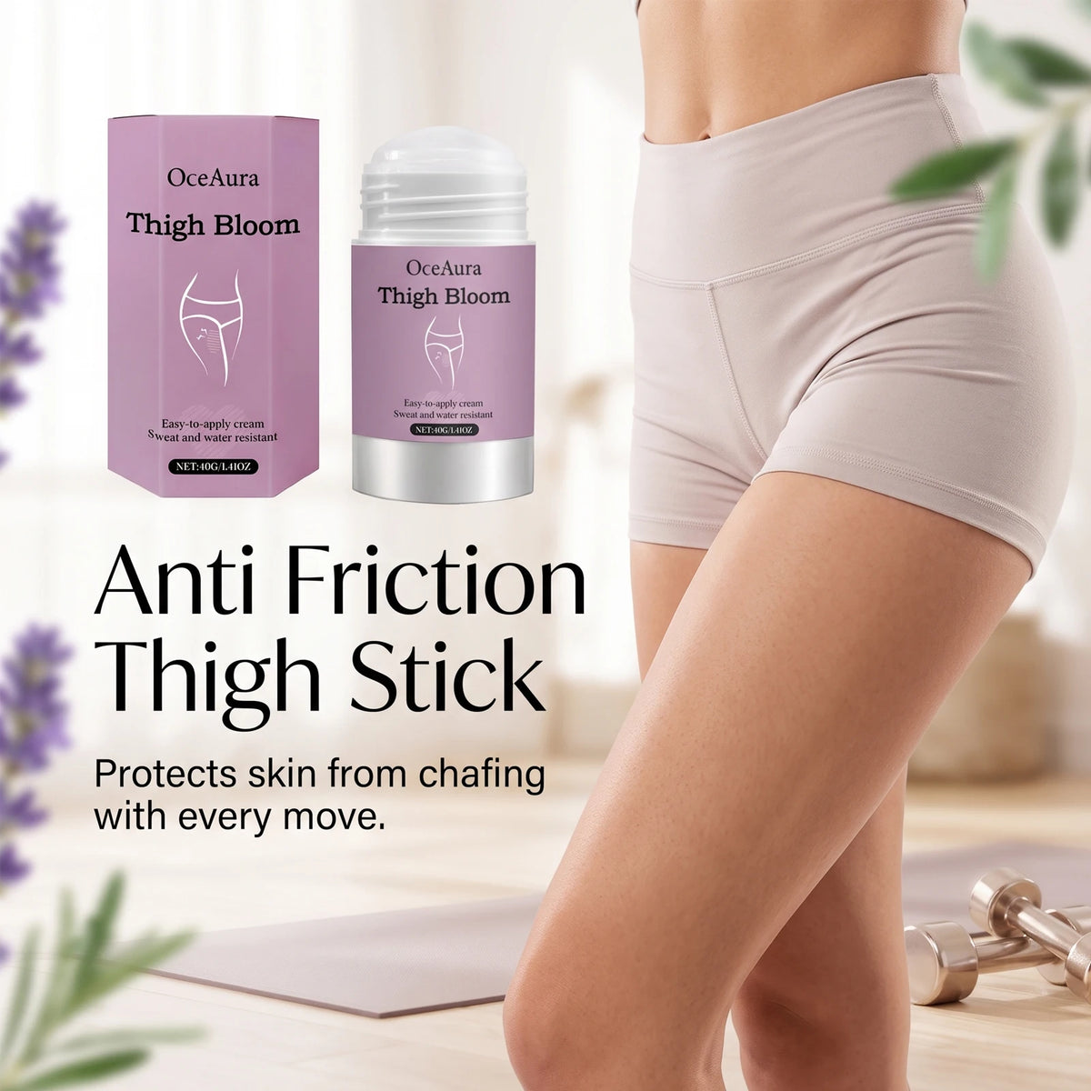 Anti-Chafe Thigh Balm Stick for Skin Protection