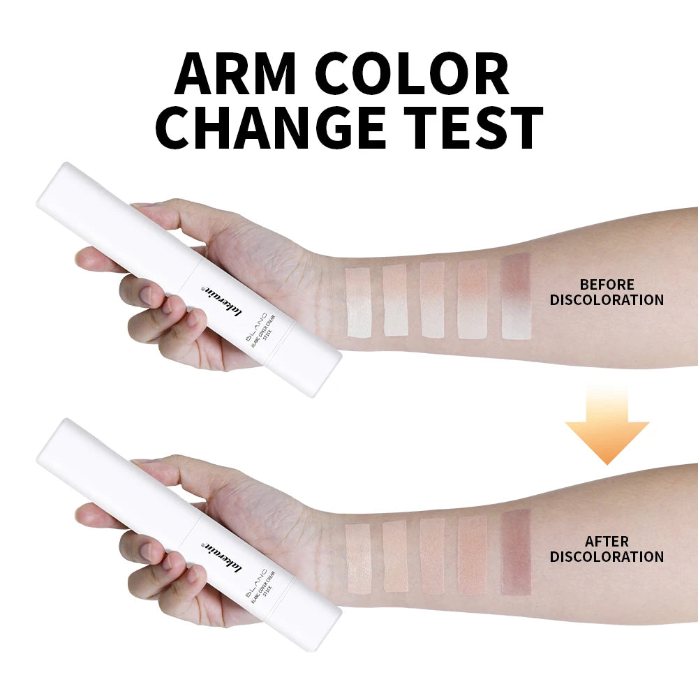 Color-Adapting Foundation Stick with Built-in Blending Brush
