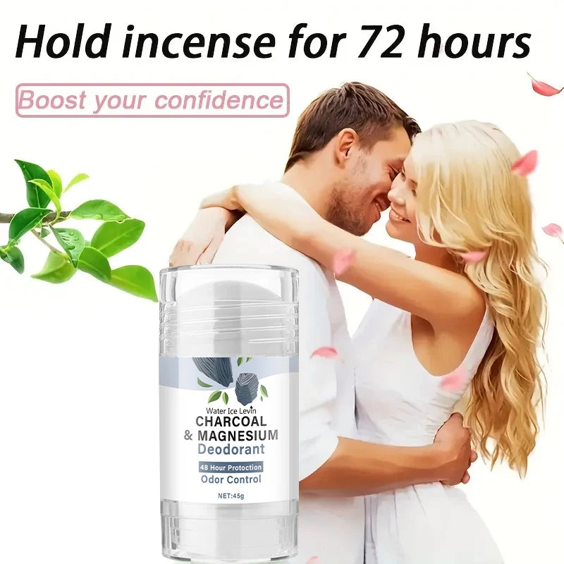 Water Ice Levin Charcoal Magnesium Deodorant Cream for Odor Control 45g - 5
