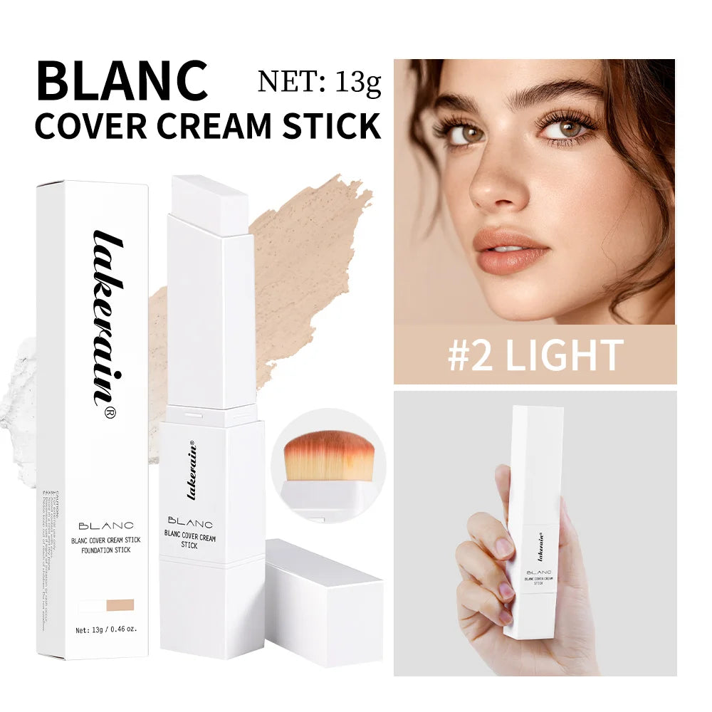 Full Coverage Foundation Cream Stick with Blending Brush - 30