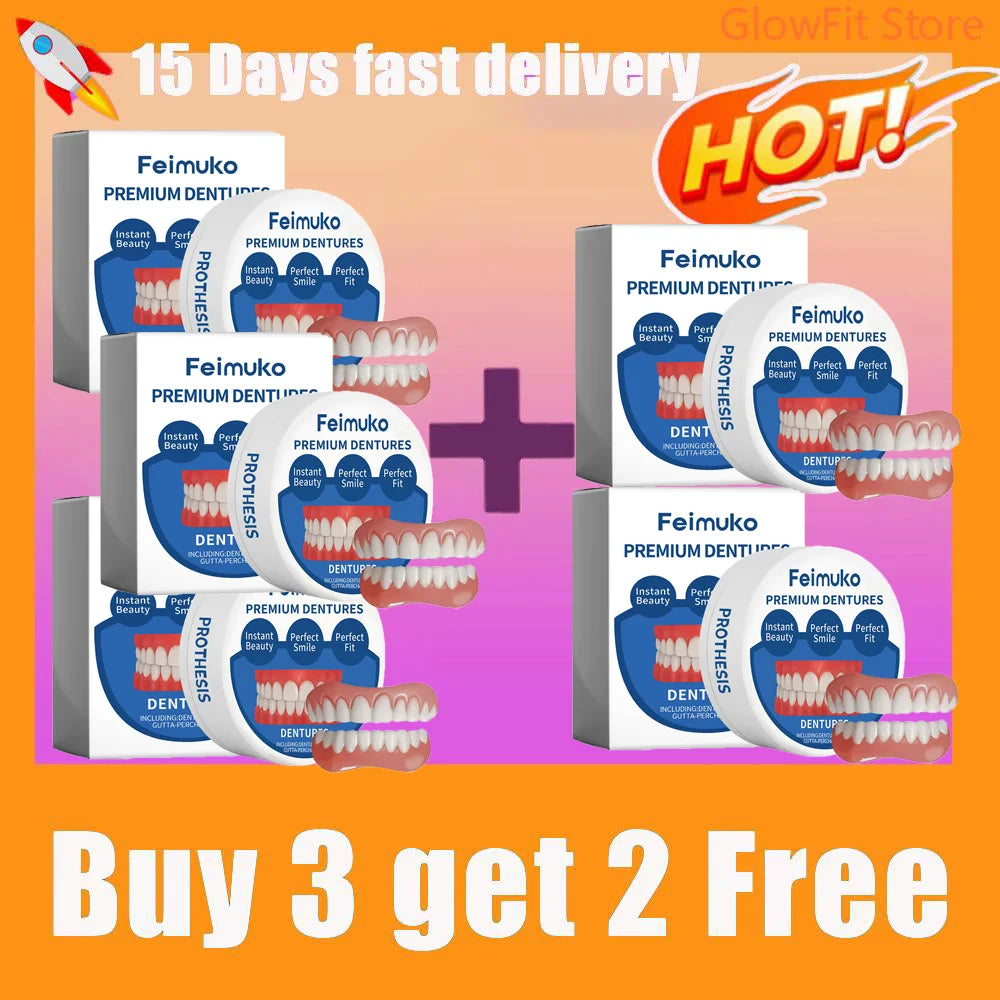 Snap-On Silicone Dentures for Natural Smile