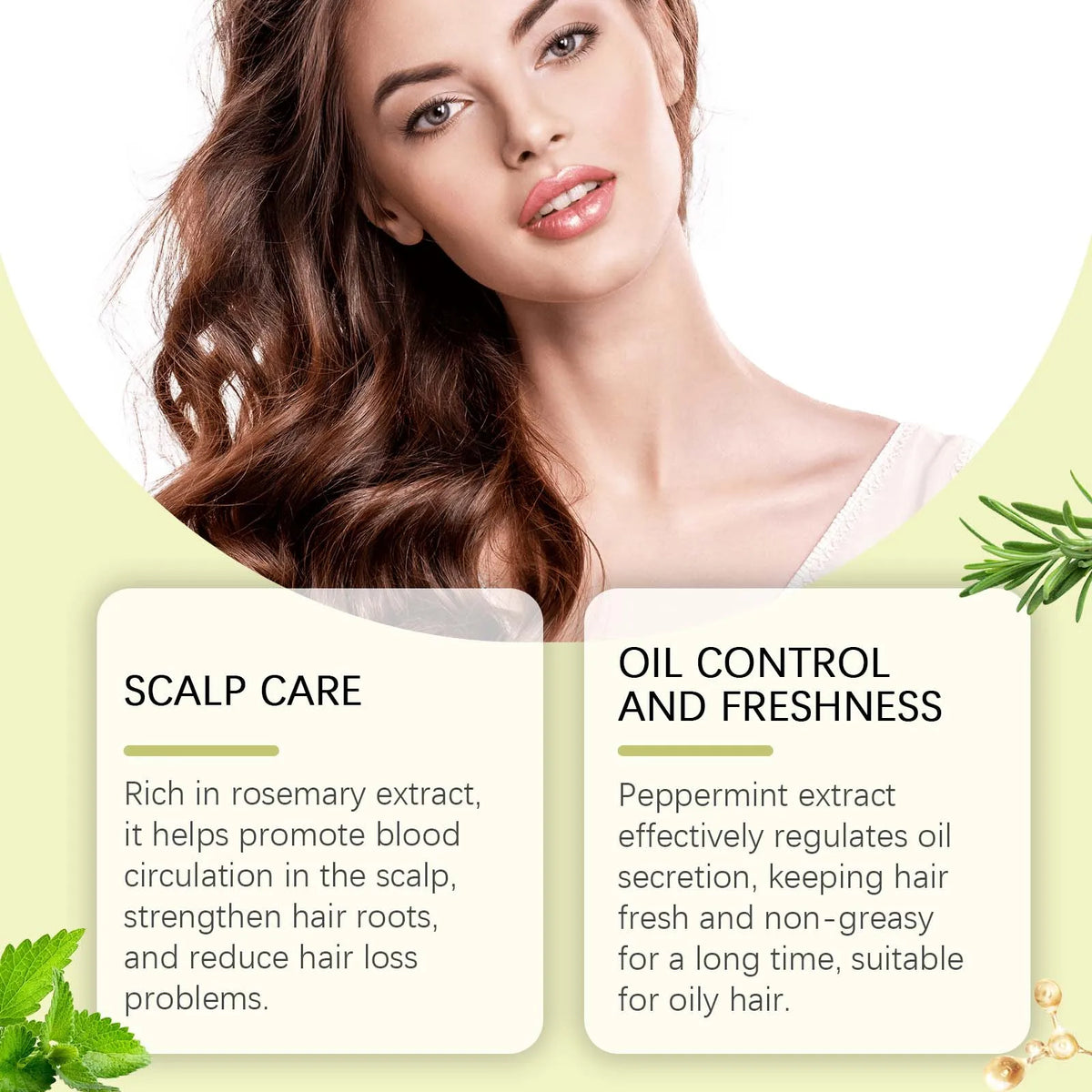 Rosemary Hair Strengthening Spray for Frizz Control and Growth