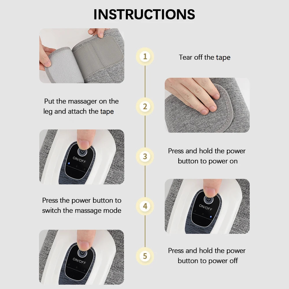 Wireless Air Compression Calf Massager for Muscle Relief