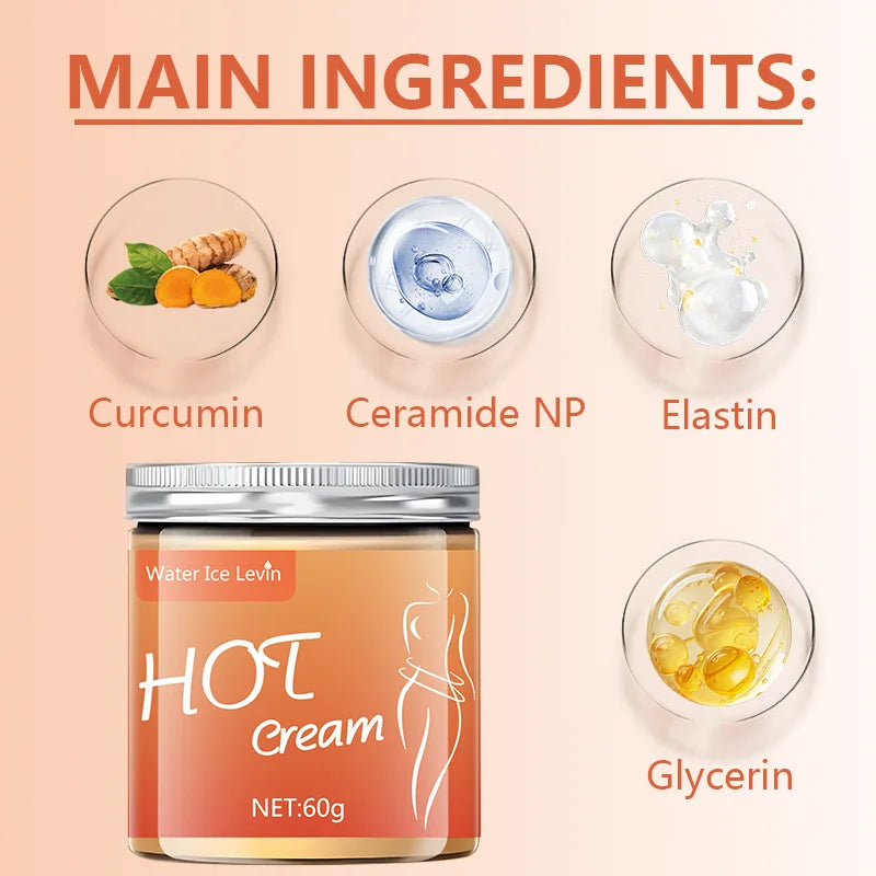 Water Ice Levin Hot Fitness Cream Abdominal Muscle Tightening Gel