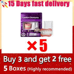 Comfort Fit Silicone Cosmetic Dentures for Instant Smile