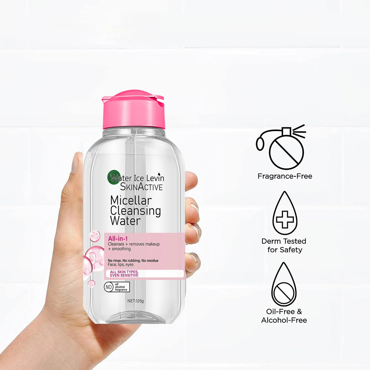 3-in-1 Micellar Cleansing Water Makeup Remover and Facial Toner