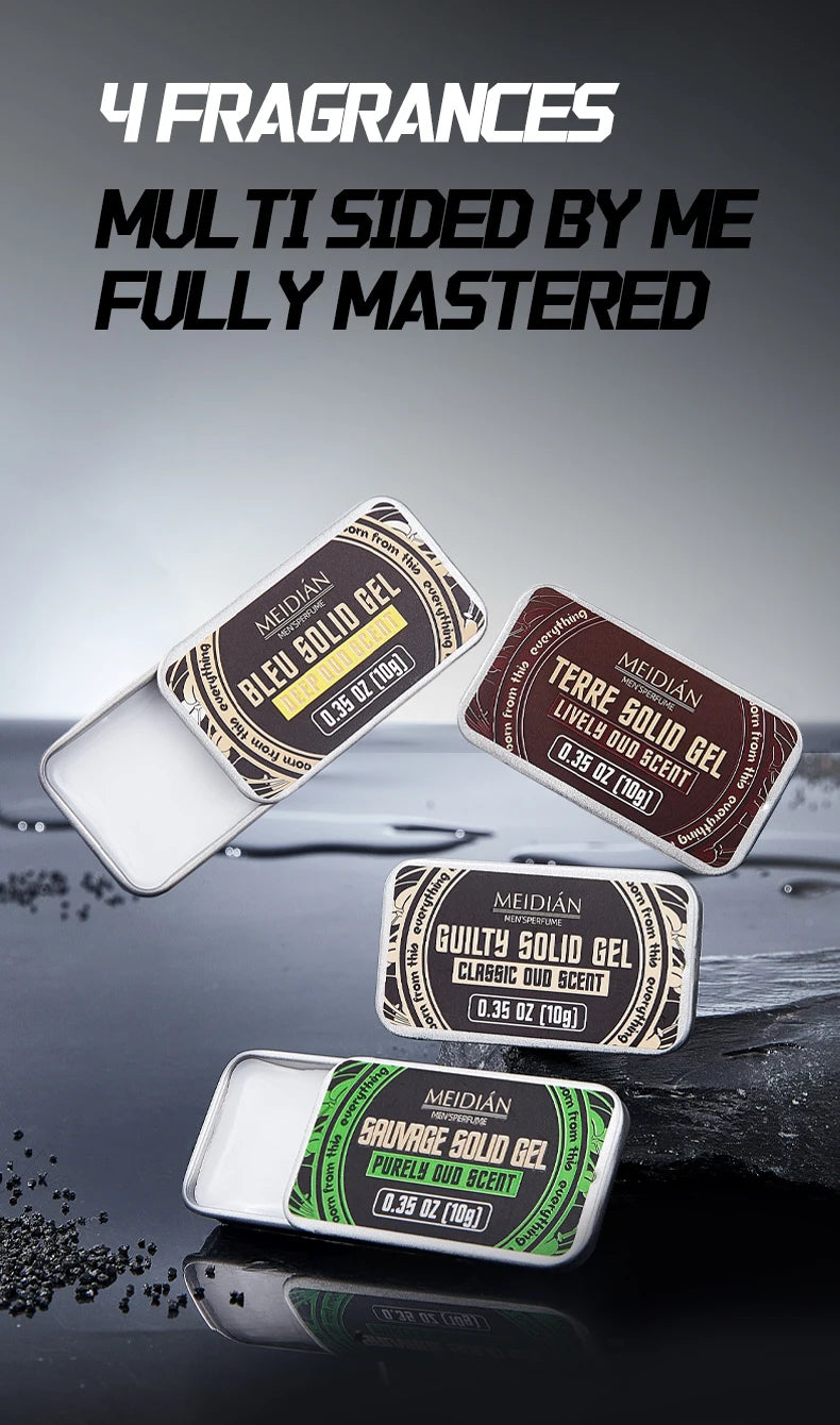 Solid Perfume Balm Portable Fragrance Tin for Men and Women