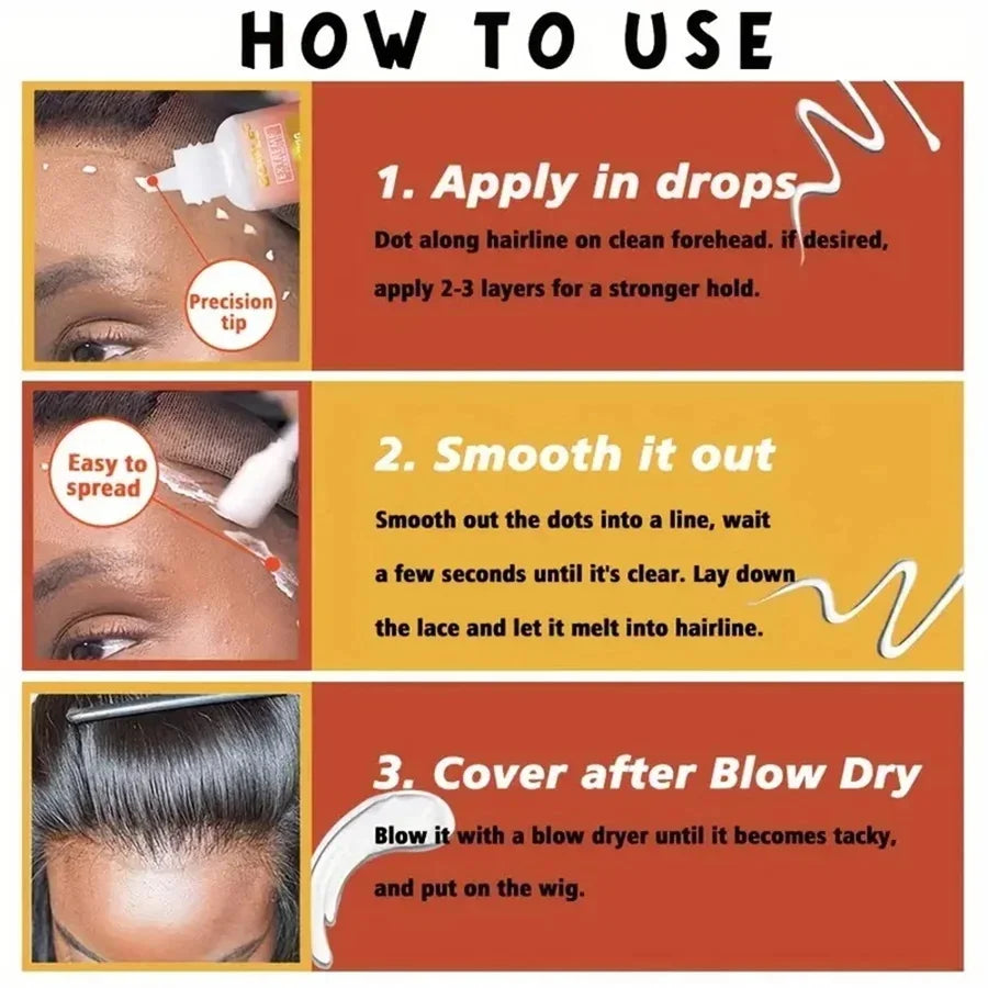 Goiple Wig Installation Kit Lace Glue Melting Spray and Edge Control