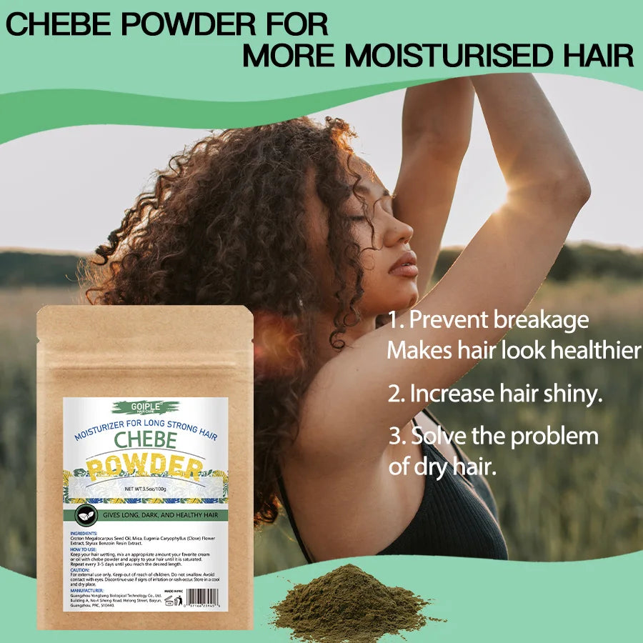 Goiple Chebe Hair Care Set Moisturizing Butter Oil and Powder Kit