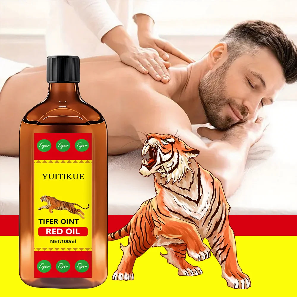 YUITIKUE Tiger Red Oil 100ml Muscle and Joint Massage Relief