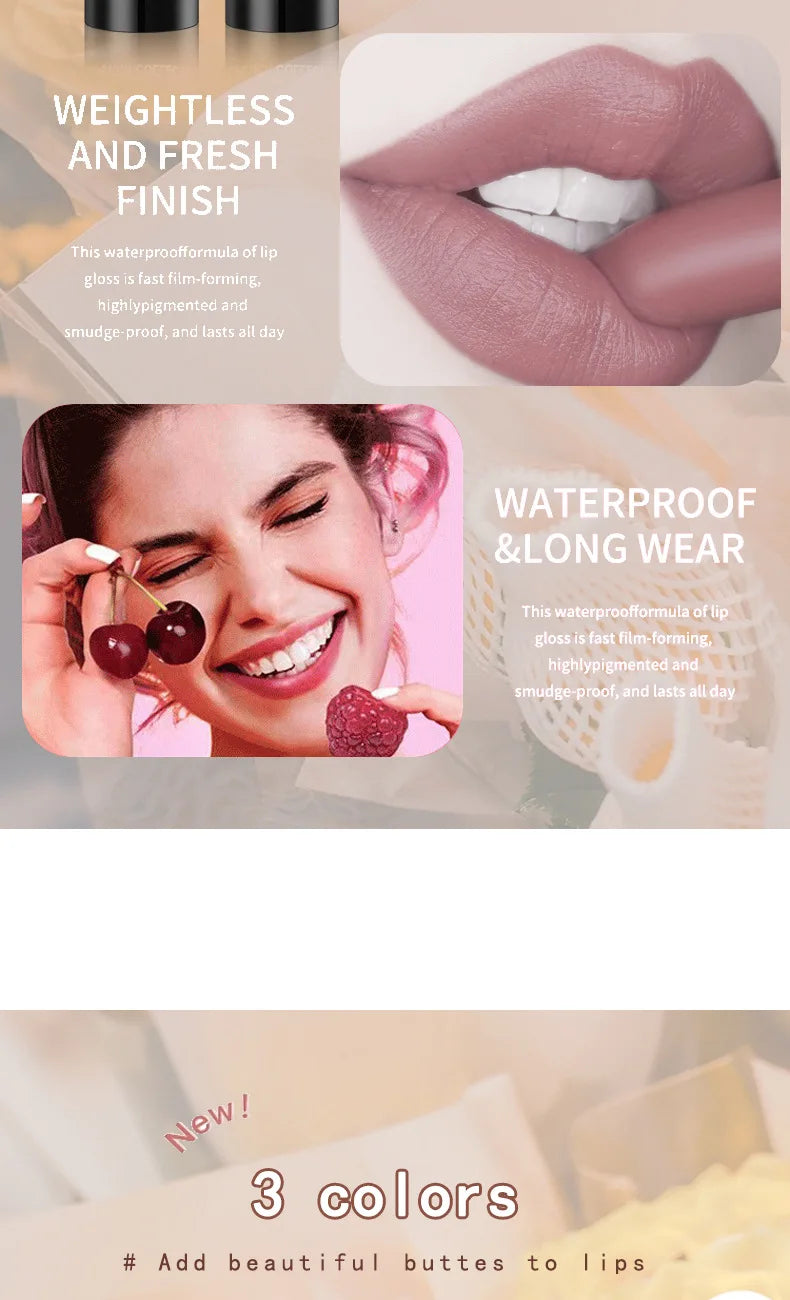 Matte Lipstick Long Lasting Waterproof Non Stick Cup Makeup