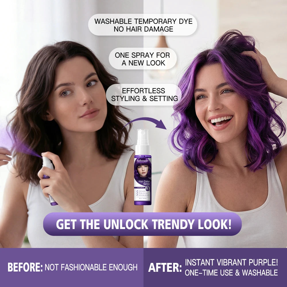 Temporary Hair Color Spray for Instant Styling - 5
