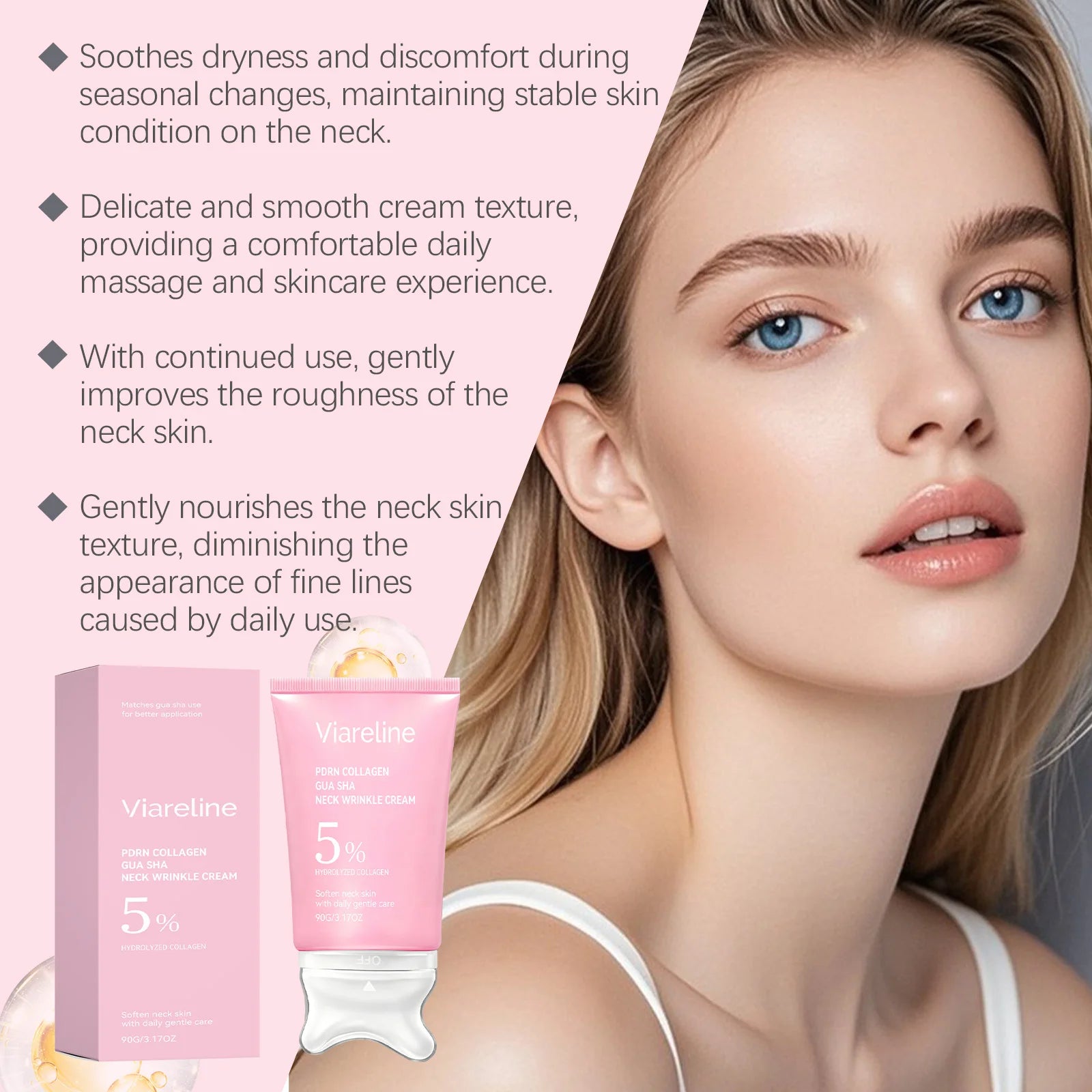 Collagen Firming Neck Cream with Gua Sha Massager - 11