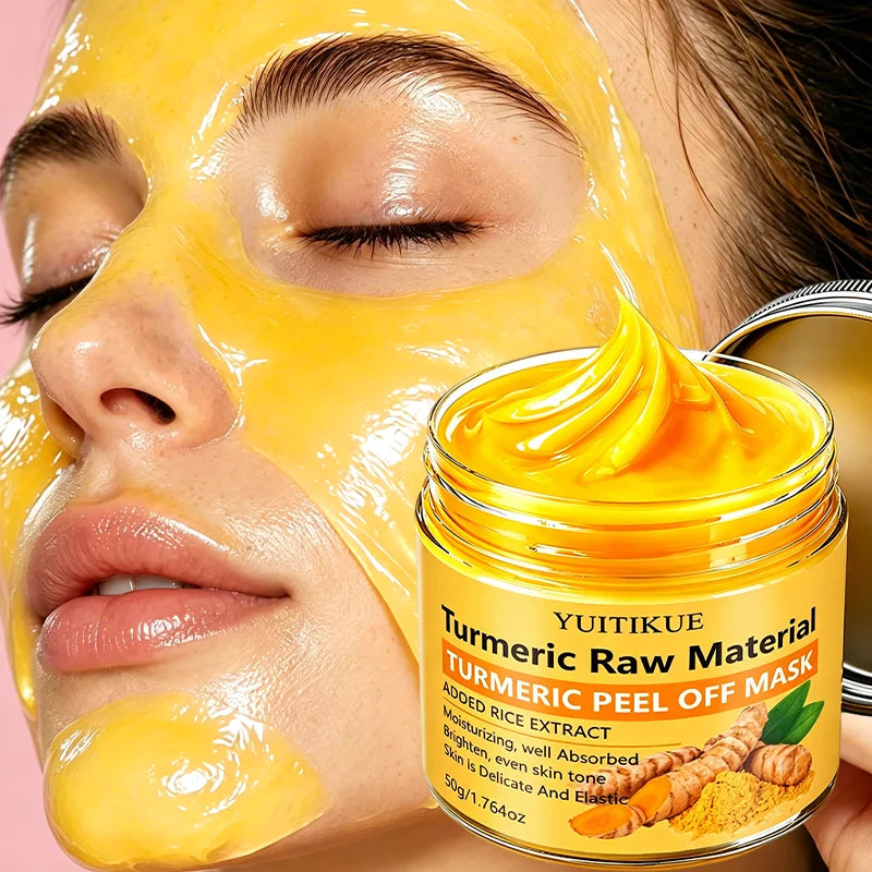 YUITIKUE Turmeric Rice Extract Peel Off Mask Brightening Facial Treatment