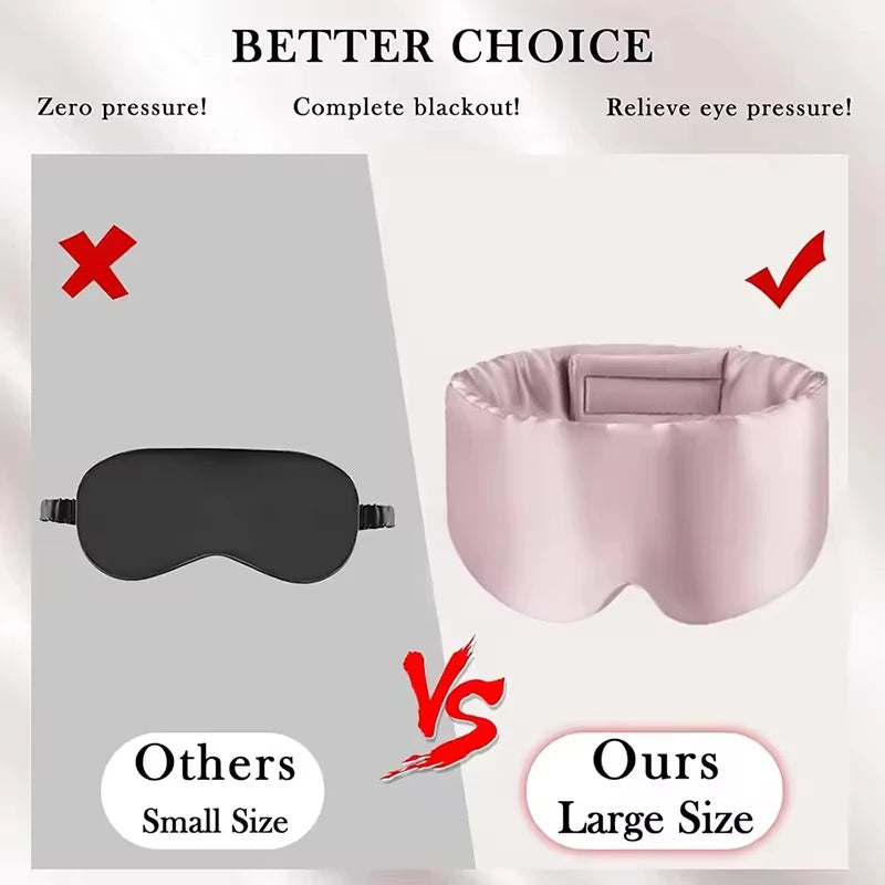 Silk Sleep Mask for Total Blackout and Comfort