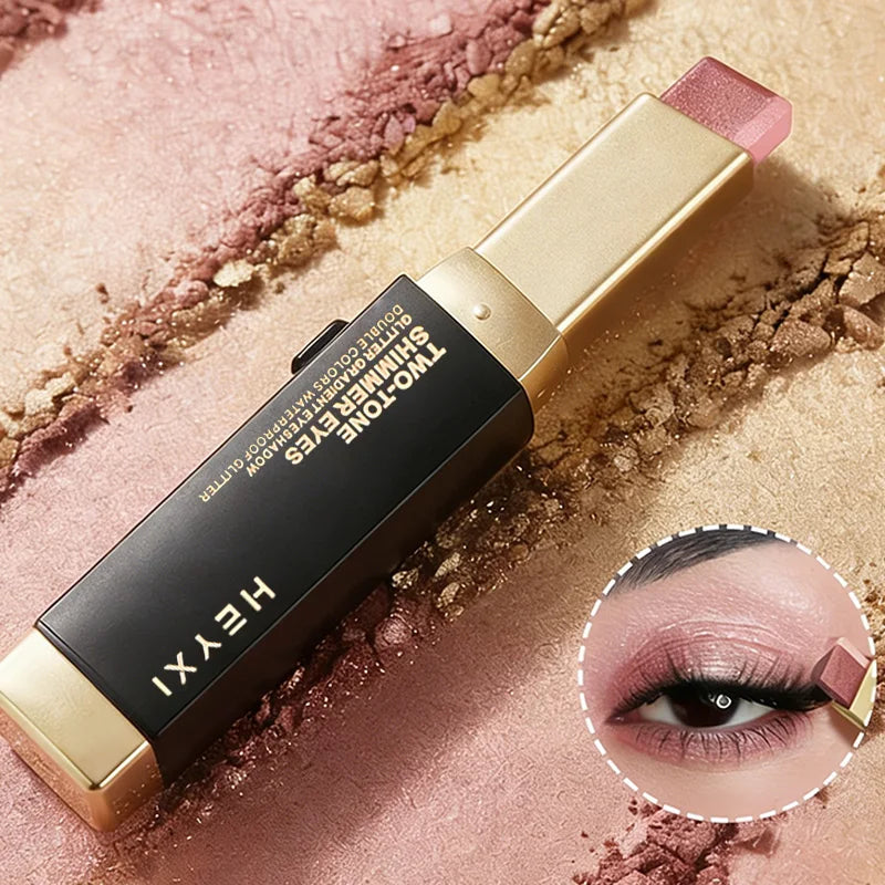 Dual Tone Eyeshadow Stick Gradient Shimmer Makeup Pen - 6