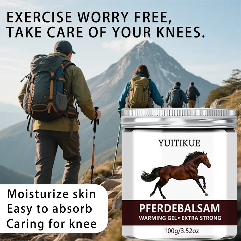 YUITIKUE Pferdebalsam Warming Gel Extra Strong Muscle Relief Balm 100g - 5