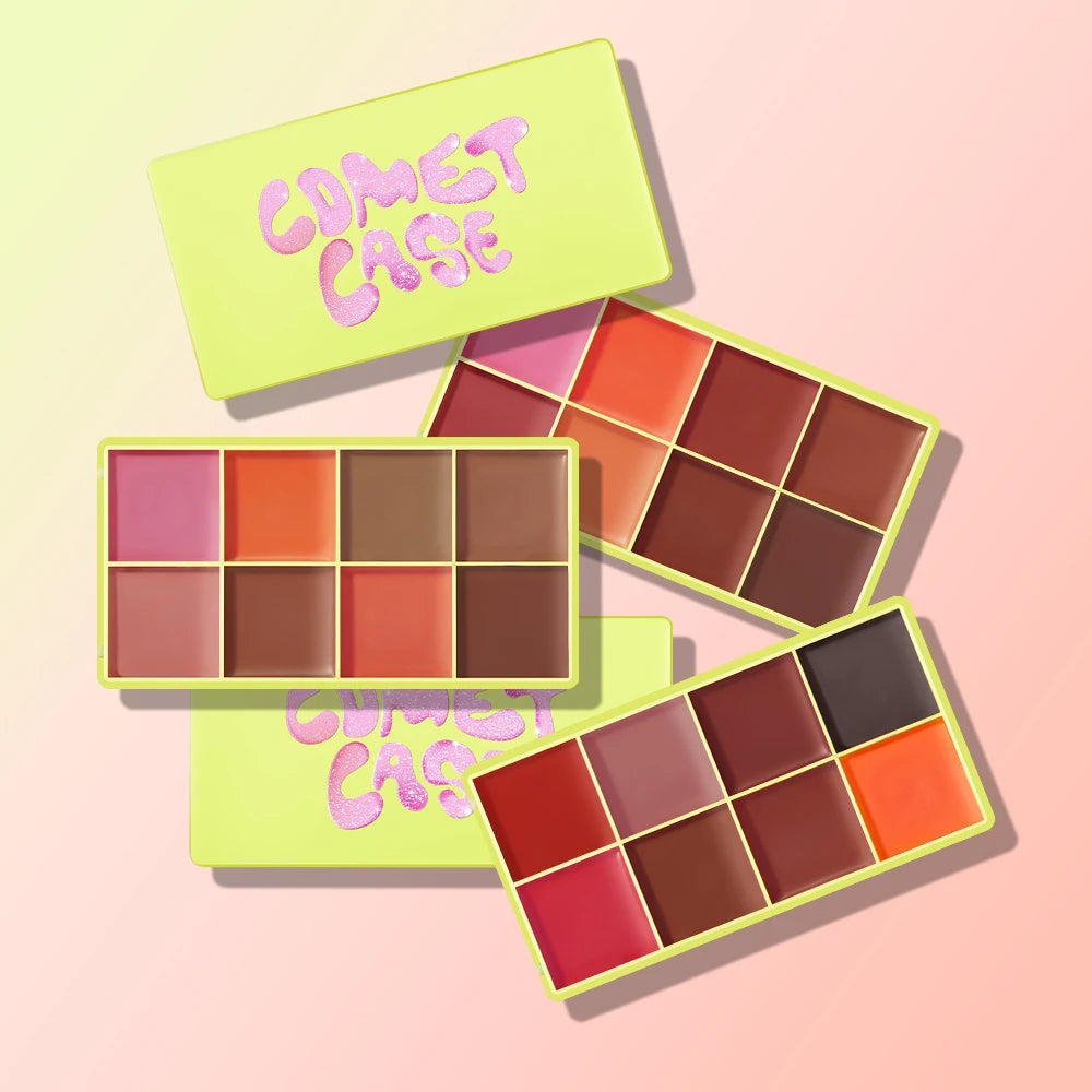 8-Color Cream Blush and Contour Palette - 6