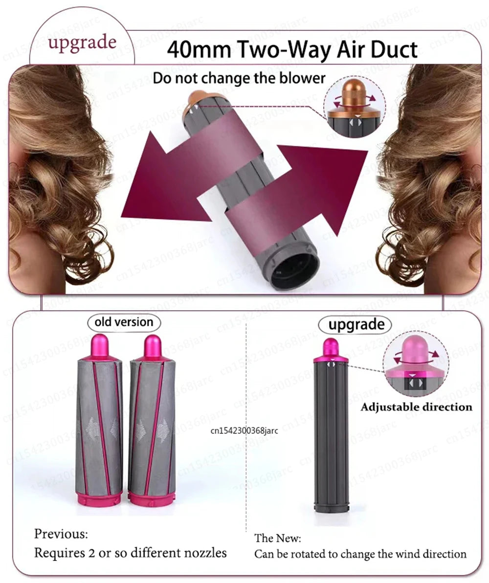 40mm Curling Attachment for Dyson Supersonic Hair Dryer Styler Tool - 4
