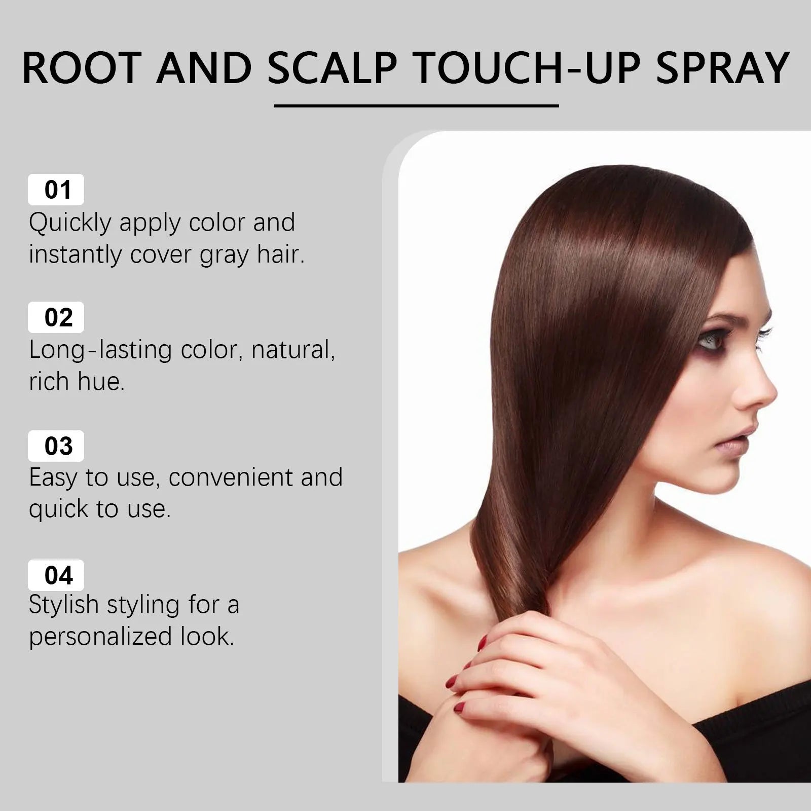 Temporary Hair Color Spray Root and Scalp Concealer 100ml