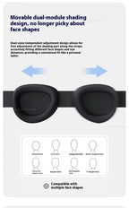 Dreamlight 3D Sleep Mask Contoured Blackout Eye Mask for Travel