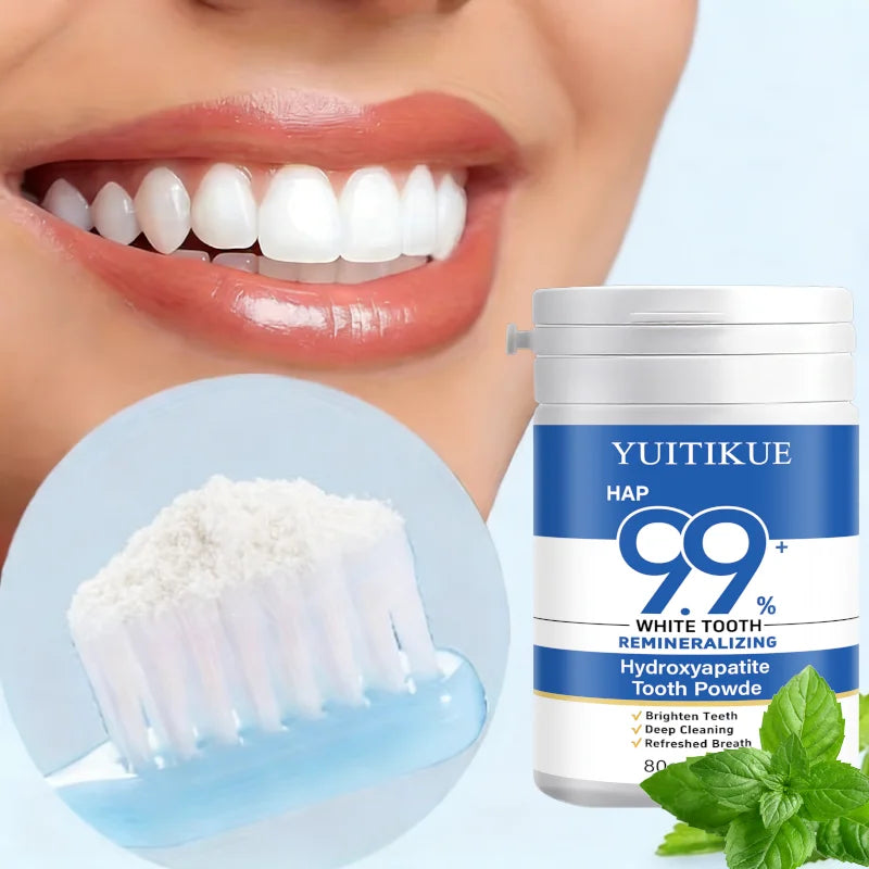 YUITIKUE Hydroxyapatite Teeth Whitening Powder Remineralizing Tooth Polish