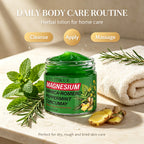 Magnesium Body Cream with Rosemary and Peppermint Herbal Moisturizer