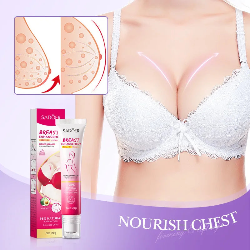 Sadoer Breast Enhancement Care Set Firming Cream and Essential Oil