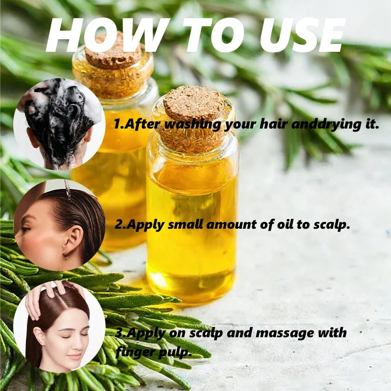 Rosemary Hair Oil 100ml Plant Based Nourishing Scalp Conditioner - 9