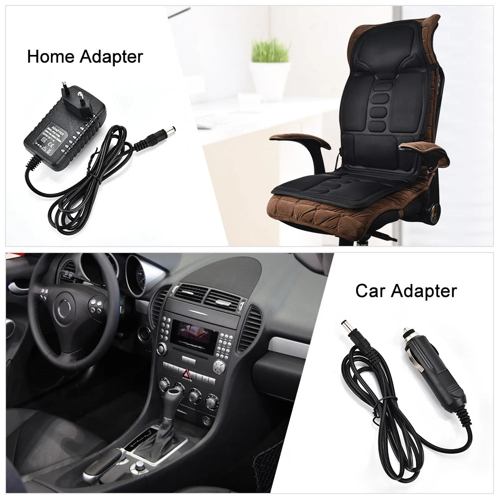 Full Body Vibrating Massage Chair Cushion with Heat - 18