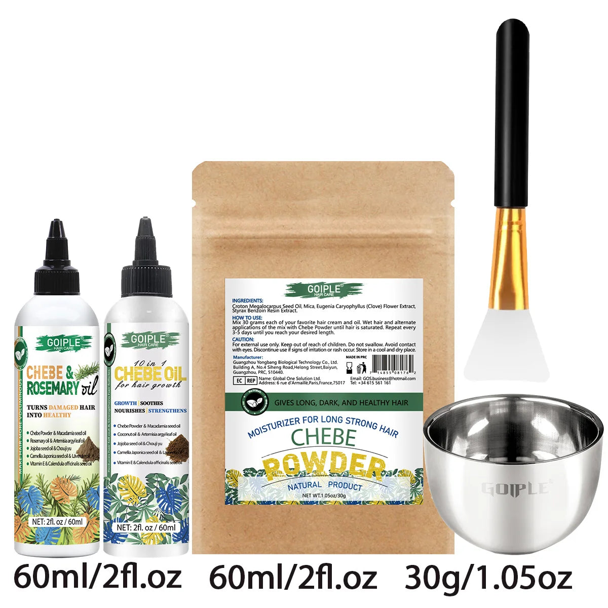 Goiple Chebe Hair Care Set Moisturizing Treatment and Growth Kit