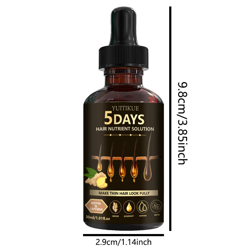 YUITIKUE Hair Nutrient Serum 30ml Ginger Biotin Rosemary Caffeine - 14