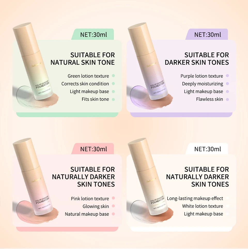 Color Changing Liquid Foundation for Radiant Skin