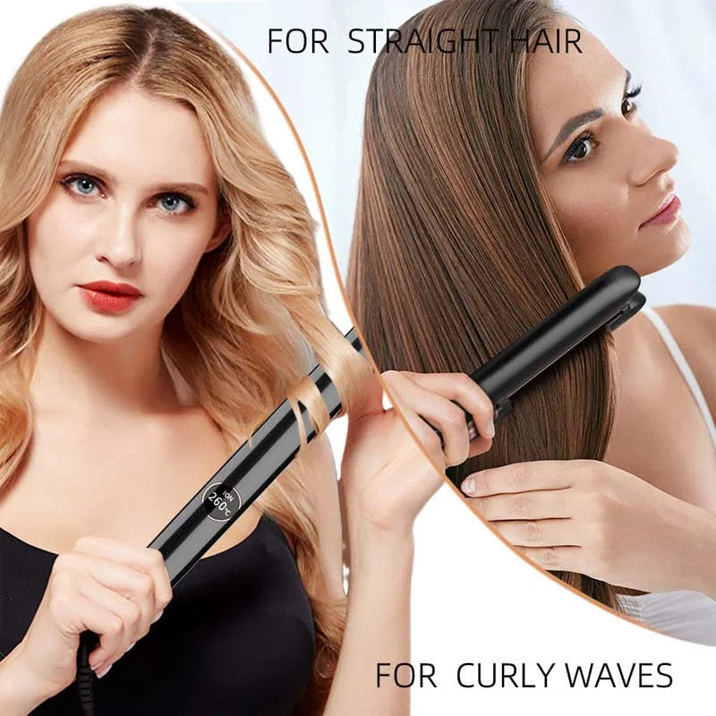 Professional Ceramic Hair Straightener Ionic Flat Iron Salon Styling Tool