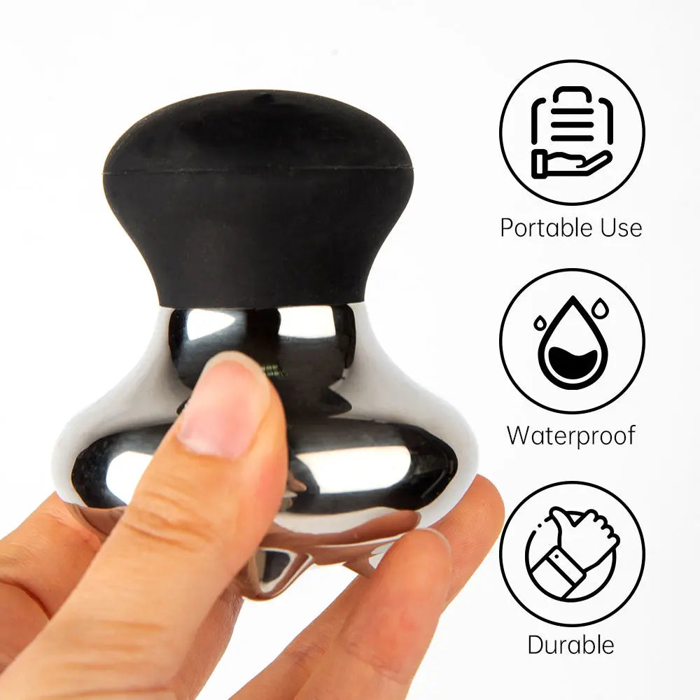 Stainless Steel Mushroom Gua Sha Massage Tool for Face and Body - 2