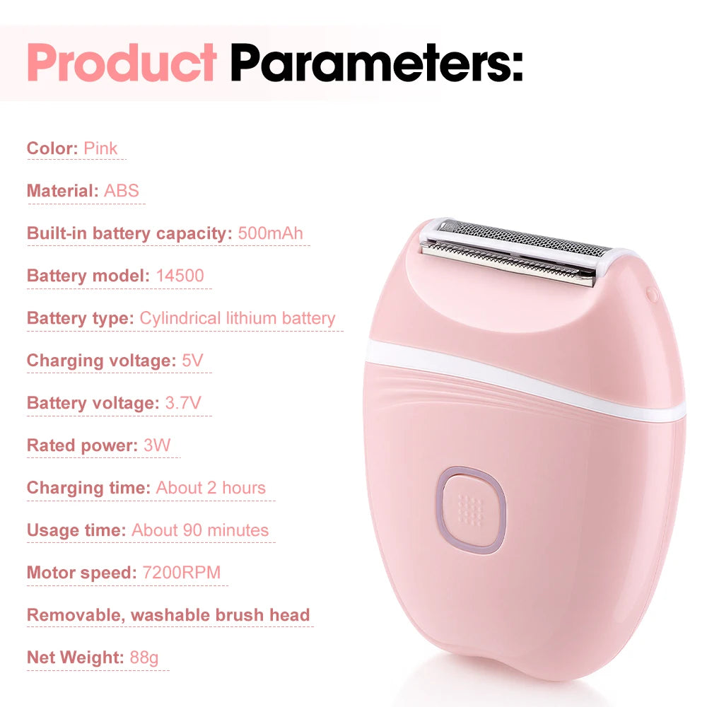 Electric Foil Shaver for Women - Cordless Body Hair Remover