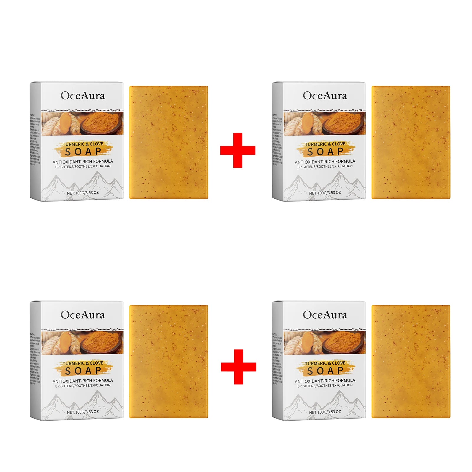 Turmeric and Clove Exfoliating Soap Bar for Face and Body - 14