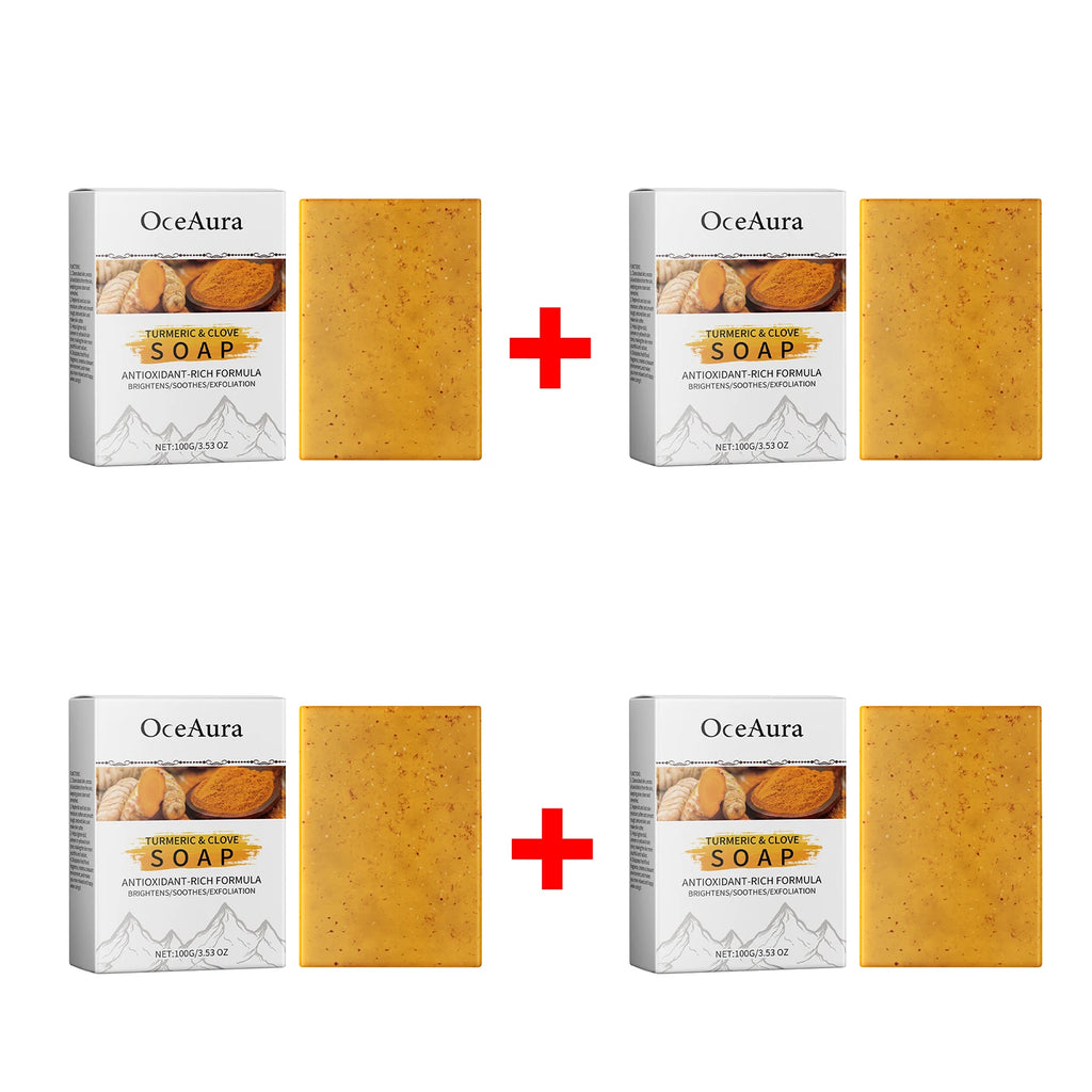 Turmeric and Clove Exfoliating Soap Bar for Face and Body