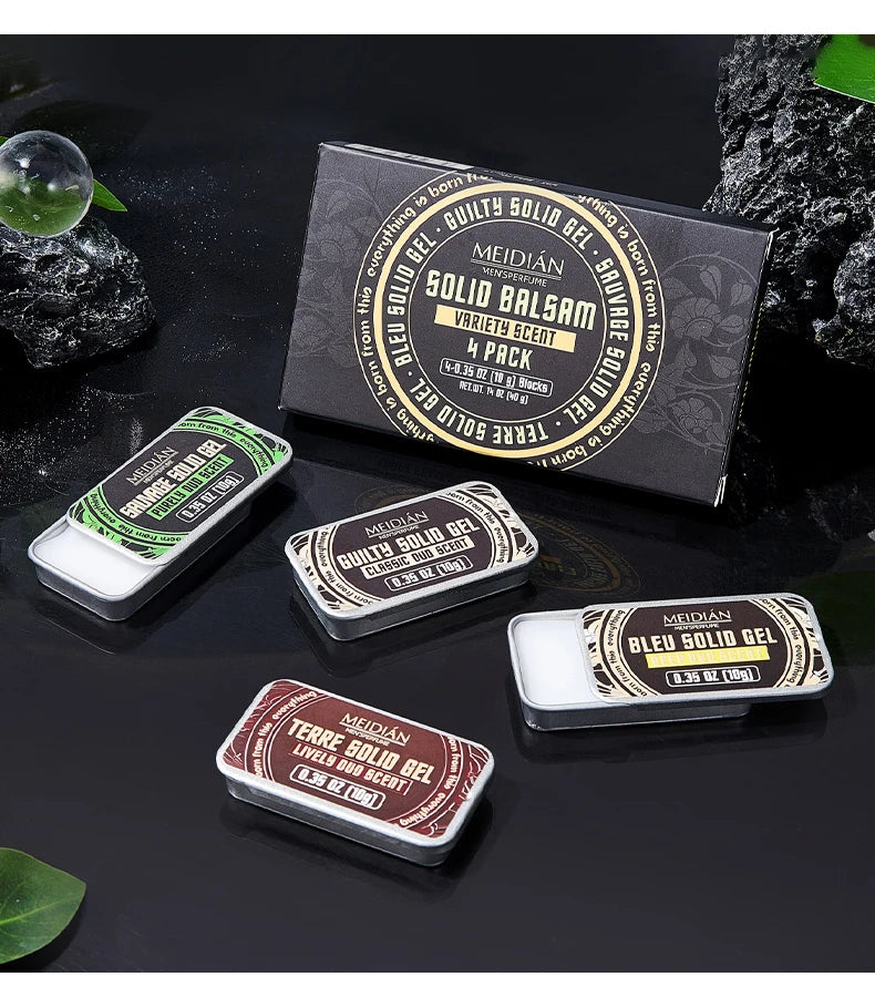Solid Perfume Balm Portable Fragrance Tin for Men and Women - 21