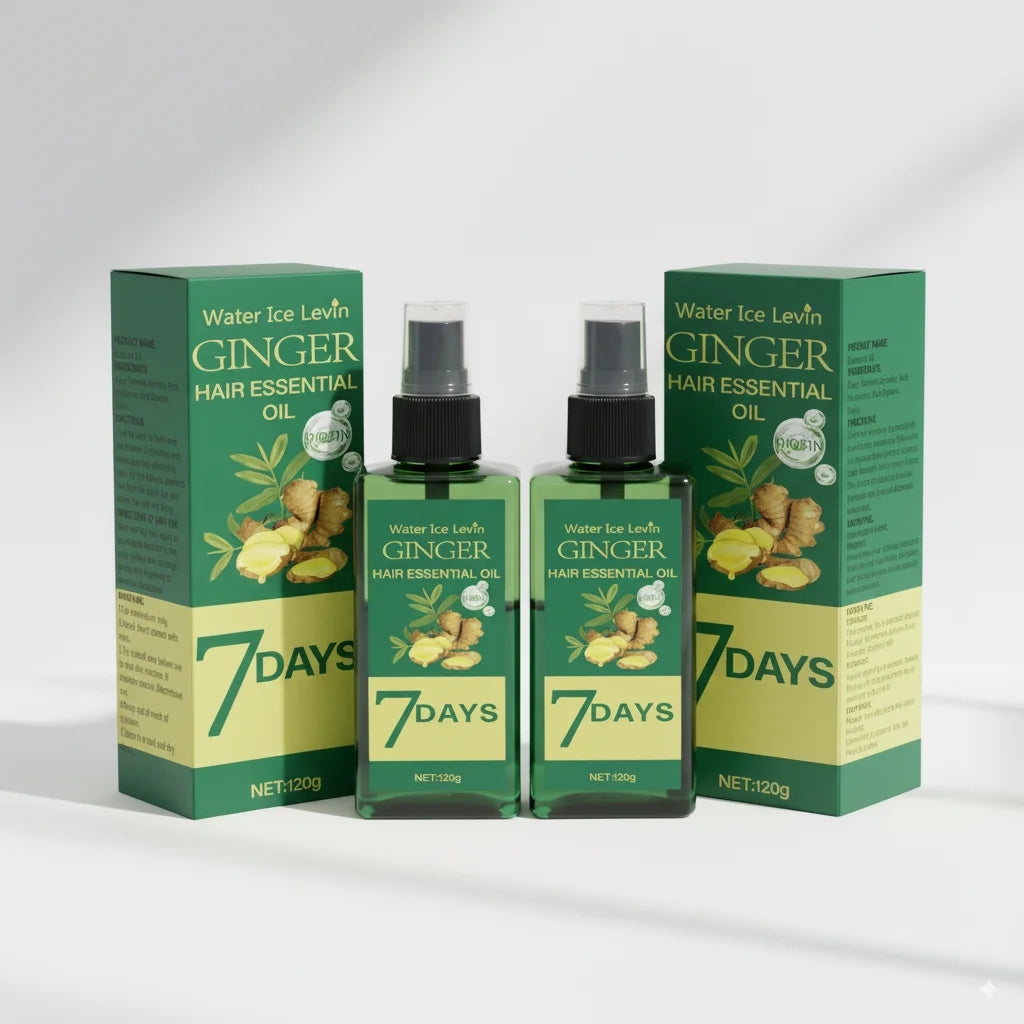Ginger Hair Growth Oil with Biotin Scalp Treatment and Nourishing Serum