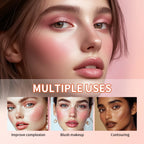 8-Color Cream Highlighter and Blush Palette for Radiant Makeup