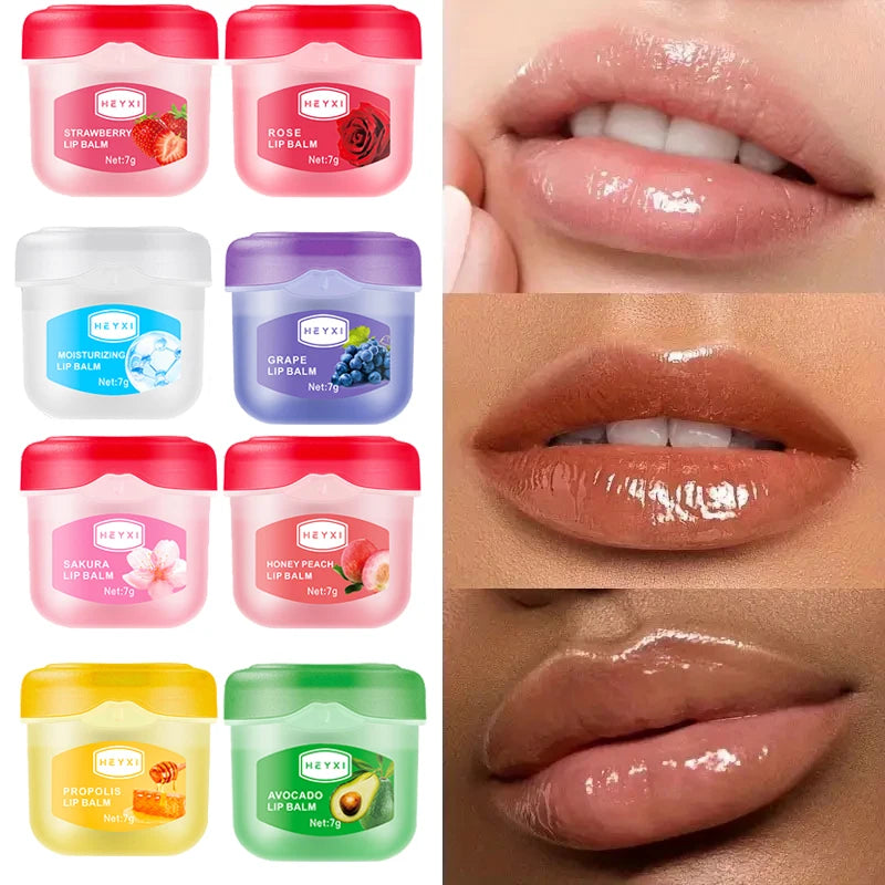 8 Piece Fruity Lip Balm Set Moisturizing Daily Lip Care