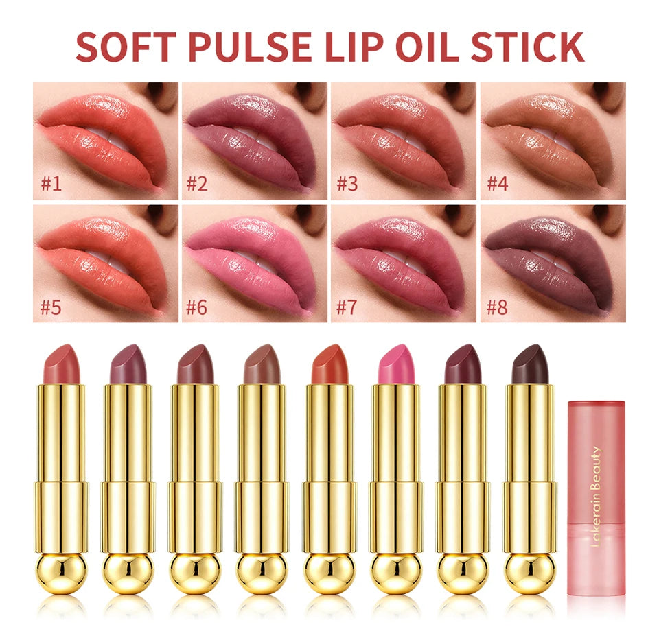 3-in-1 Tinted Hydrating Lip Oil Stick for Glossy Plump Lips