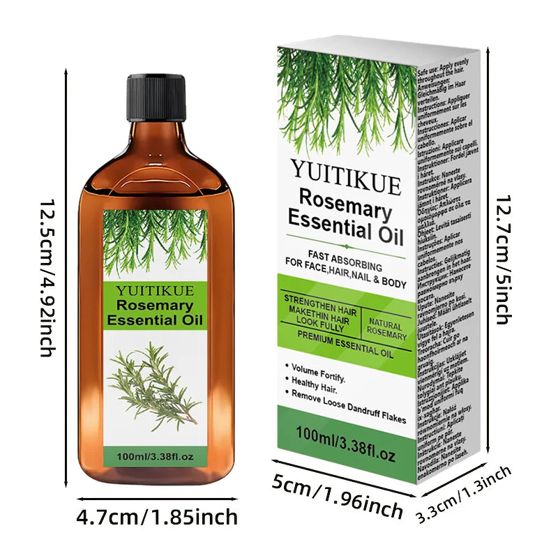 100ml Rosemary Essential Oil Hair Growth Scalp Nourishing Treatment