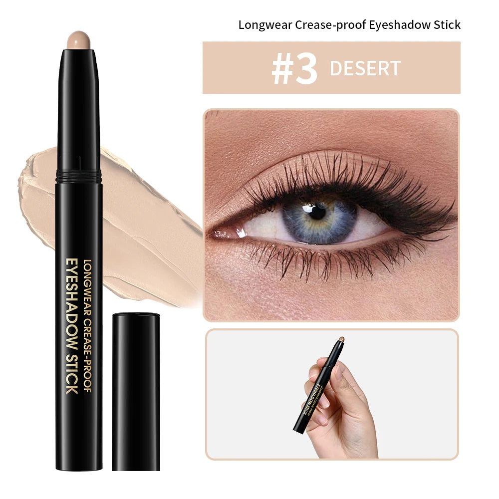 Waterproof Shimmer Eyeliner Pencil for Brightening Eye Makeup