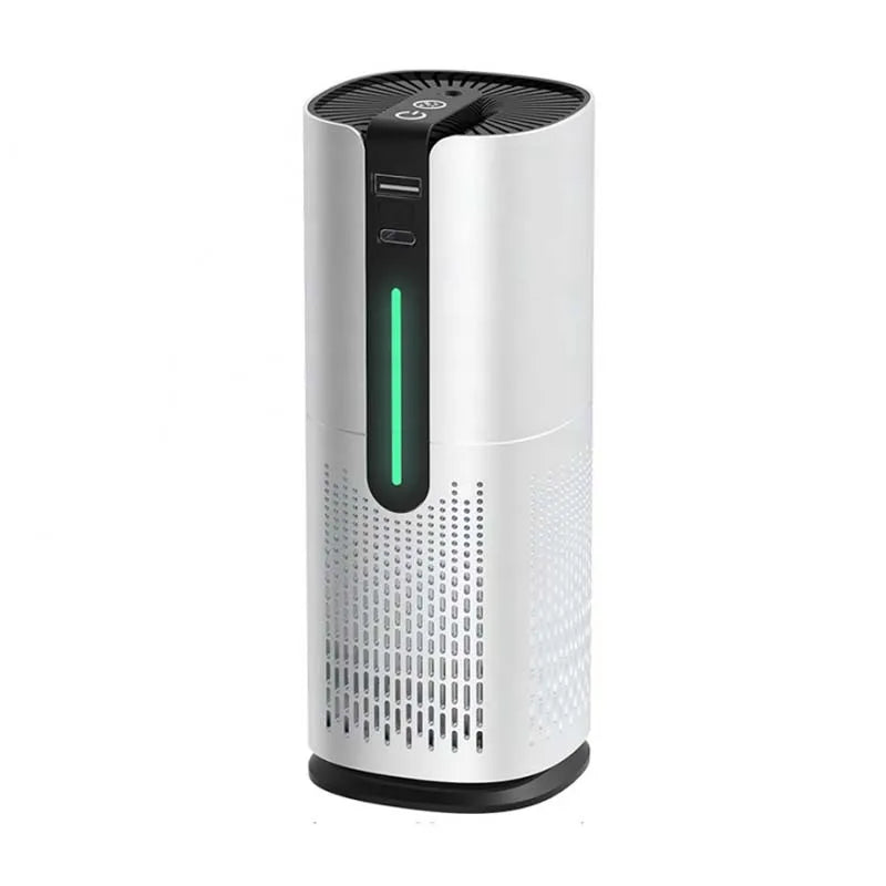 Portable Car Air Purifier Ionizer and HEPA Smoke Filter