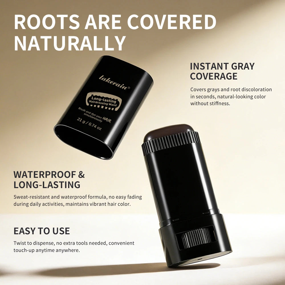 Temporary Hair Root Touch Up Stick for Gray Coverage